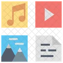 Multimedia Music Video Icon
