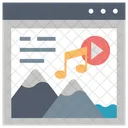 Multimedia Music Video Icon