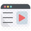 Multimedia Video Website Icon