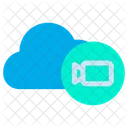 Cloud Video Camera Storage Icon