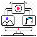 Online Watch Multimedia Icon