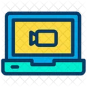 Laptop Video Video Player Icon