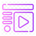 Multimedia Option Dashboard Layout Symbol