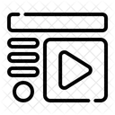 Multimedia Option Dashboard Layout Icon