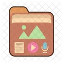 Multimedia-Ordner  Symbol