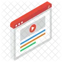Multimedia Website Video Streaming Video Website Icon