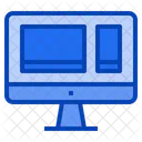 Multiplattform Computer Labtop Symbol