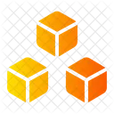 Multiple 3 D Cube Multiple 3 D Shape Multiple 3 D Model Icon
