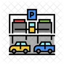 Multiple Entry Car Parking Equipment Icon