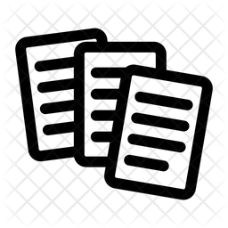 Multiple Files Icon - Download in Line Style