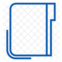 Multiple Folder Icon - Download in Colored Outline Style