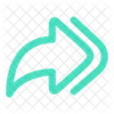 Multiple Forward Right Web Icon Message Icon Icon