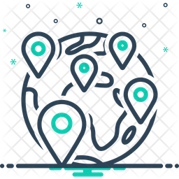 Multiple location Icon