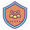 Multiple Users Secure Users Security Team Icon