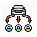 Multiple Users Car Icon
