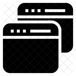 Multiple window Icon - Download in Glyph Style