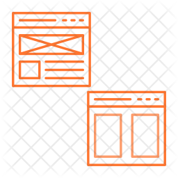 Multiple Window Icon - Download in Line Style