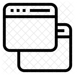 Multiple windows Icon - Download in Line Style