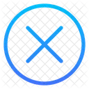 Multiplication Math Symbol Circle Icon