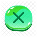 Button Glossy Multiplication Icon