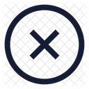 Multiplication Sign Circle Icon