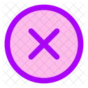 Multiplication Sign Circle Icon