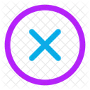 Multiplication Sign Circle Icon