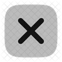 Multiplication Sign Square Icon