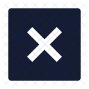 Multiplication Sign Square Icon