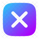 Multiplication Sign Square Icon