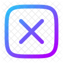 Multiplication Sign Square Icon