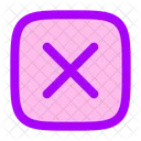 Multiplikationszeichen-Quadrat  Icon