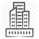 Multistory Building High Rise Building Skyline Icon