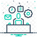 Multitarea Multitarea Empleado Icono