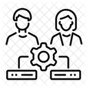 Multitenant Architecture Shared Collaborative Icon