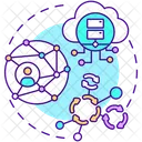 Multitenancy Software Architecture アイコン