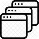 멀티태스킹 웹사이트 웹페이지 아이콘