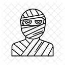 Mumie Halloween Eingewickelt Symbol
