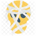 Mummy Face Spooky Icon