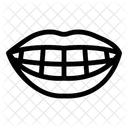 Mund Lippen Zahne Symbol