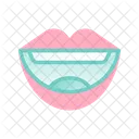 Mund Lippen Zahne Symbol