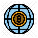 Bitcoin Mundial Cripto Bitcoin Icono