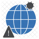 Corona Perigo Global Ícone