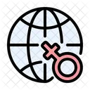 Mundo Global Signo Feminino Ícone