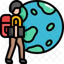 Digital Nomade Freelancer Ícone