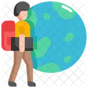 Digital Nomade Freelancer Ícone