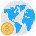 Mundo bitcoin  Icono