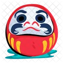 Muneca Daruma Muneca De Los Deseos Muneca Que Cae Icono