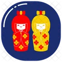 Muñeca kokeshi  Icono