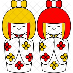 Muñeca kokeshi  Icono